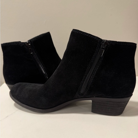 Lucky Brand Black Suede Bessie Ankle Booties - Picture 8 of 11
